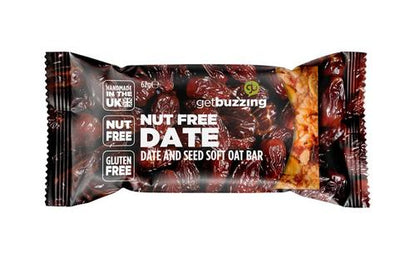 GetBuzzing Nut & Gluten Free Date Flapjack Bar 62g - Box of 20