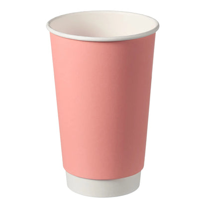 16oz Confetti Mixed Colour Double Wall Hot Cups - Case of 500
