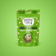 Taking The Pea Cheesy & Onion Crunchy Coated Peas - 125g (Box of 7)