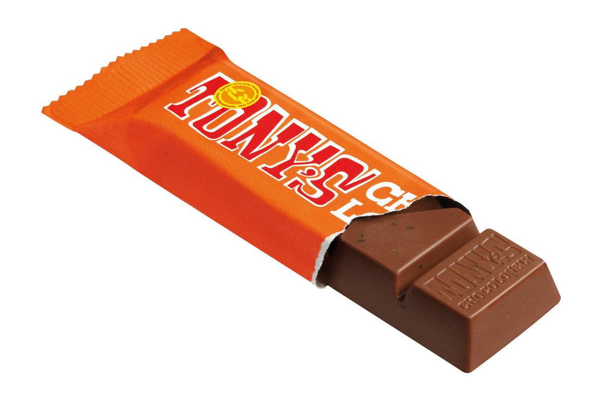 Tony's Chocolonely Milk Chocolate Caramel Sea Salt 35g Bar (Box of 35)