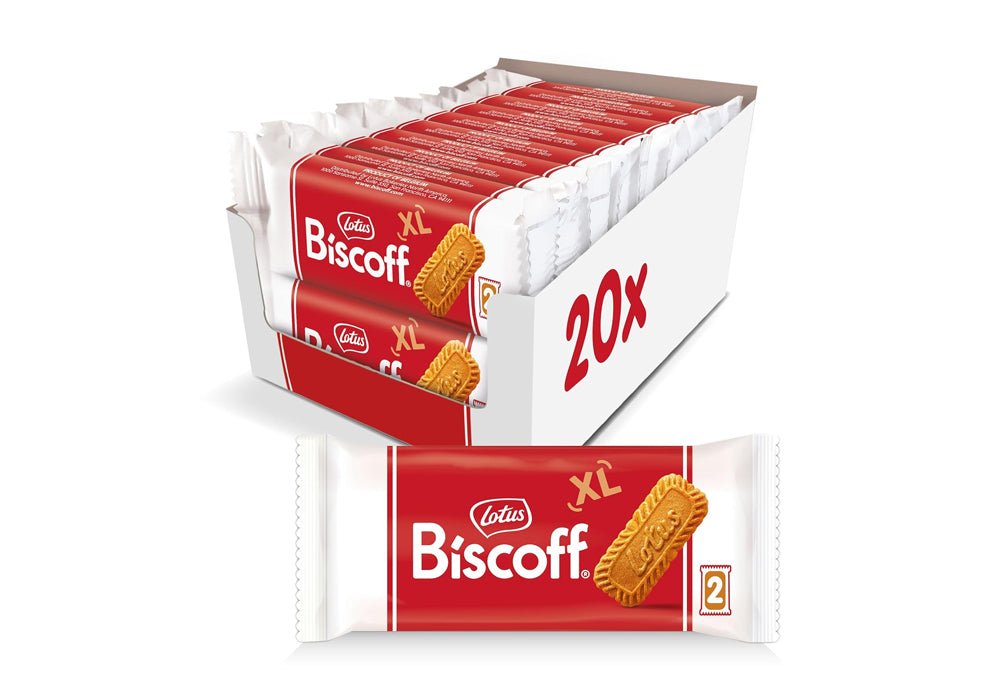 Lotus Biscoff - XL Twin Biscuit packs (Pack of 20)