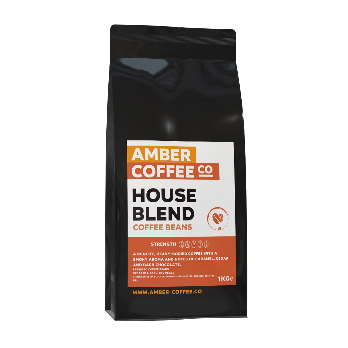 Amber Coffee Co - House Blend - Premium Coffee Beans (Full Case or 1KG Bags)