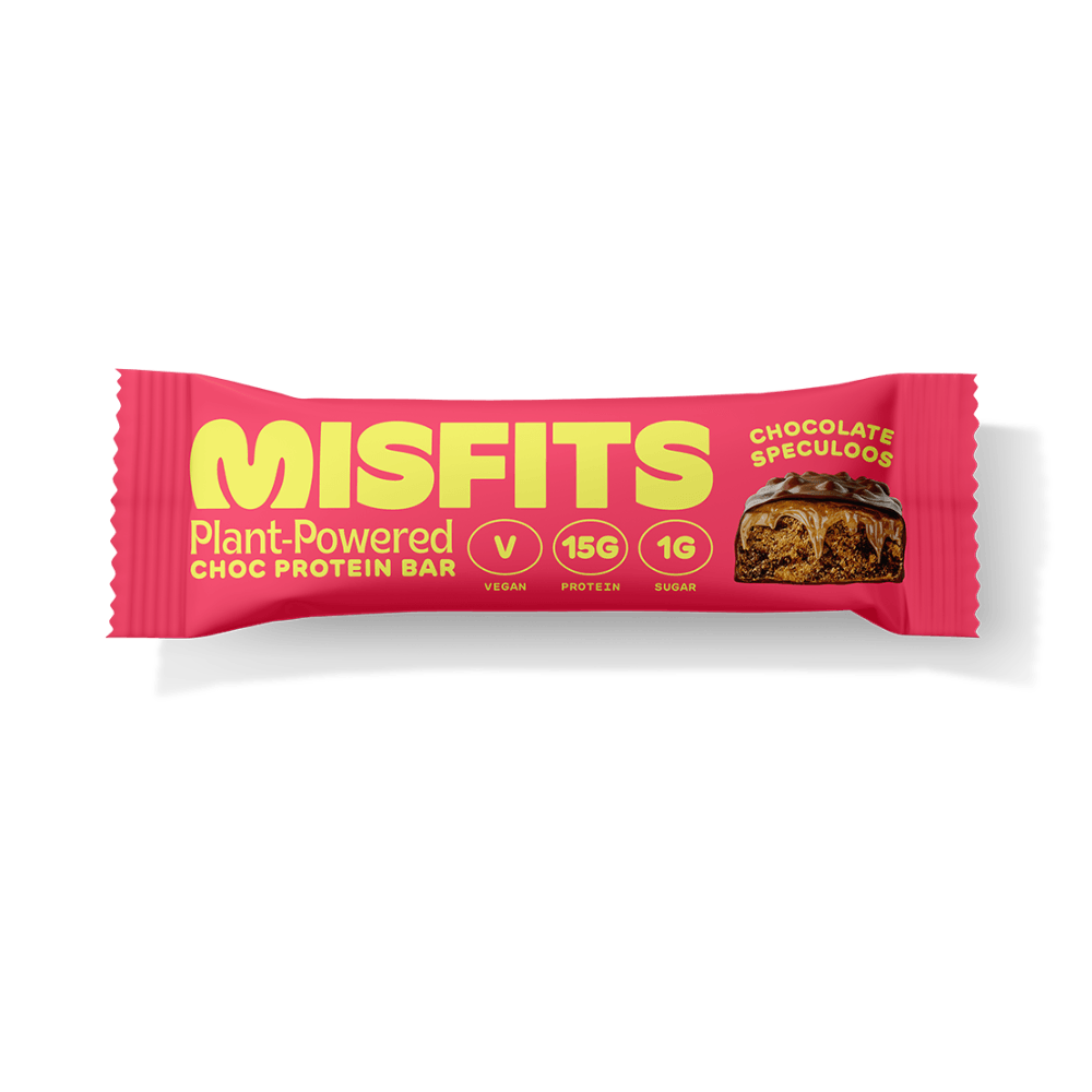 Misfits Vegan Chocolate Speculoos Protein Bars - (12 x 45g) - Vending Superstore