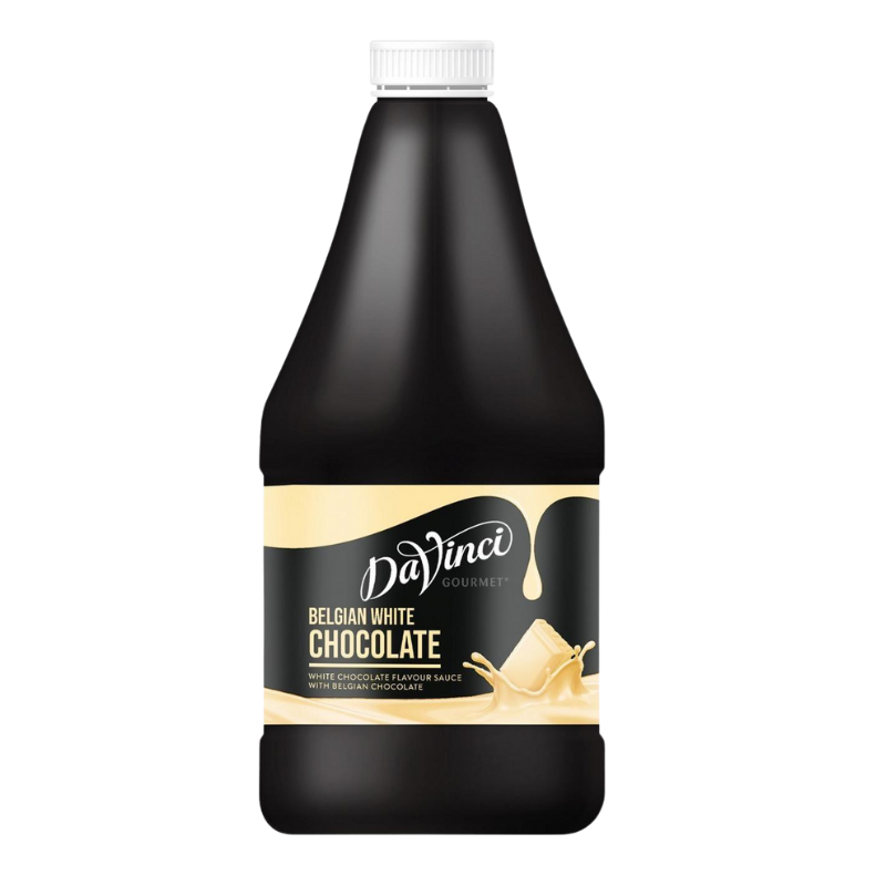 DaVinci White Belgian Chocolate Sauce - 2.5KG Bottle