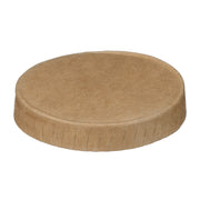 1oz Kraft Paper Portion Pot Lids (PE Lined) - Case of 2000