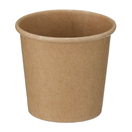 1oz Kraft Paper Portion Pots (PE Lined) - Case of 4000