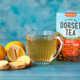 Dorset Tea: Ginger & Sunshine Lemon - Individually Wrapped Envelope Tea Bags - (Box of 20)