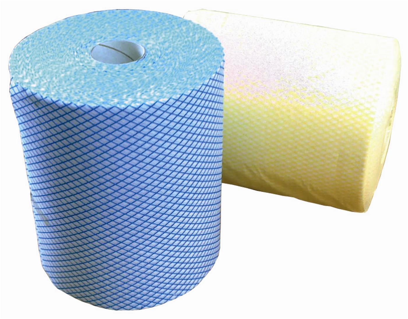 PRO Multicloth Rolls 24cm x 125m - (Assorted Colours Available - 500 Sheets Per Roll) - (Pack Of 2) - Choose Red, Blue, Yellow or Green - Vending Superstore