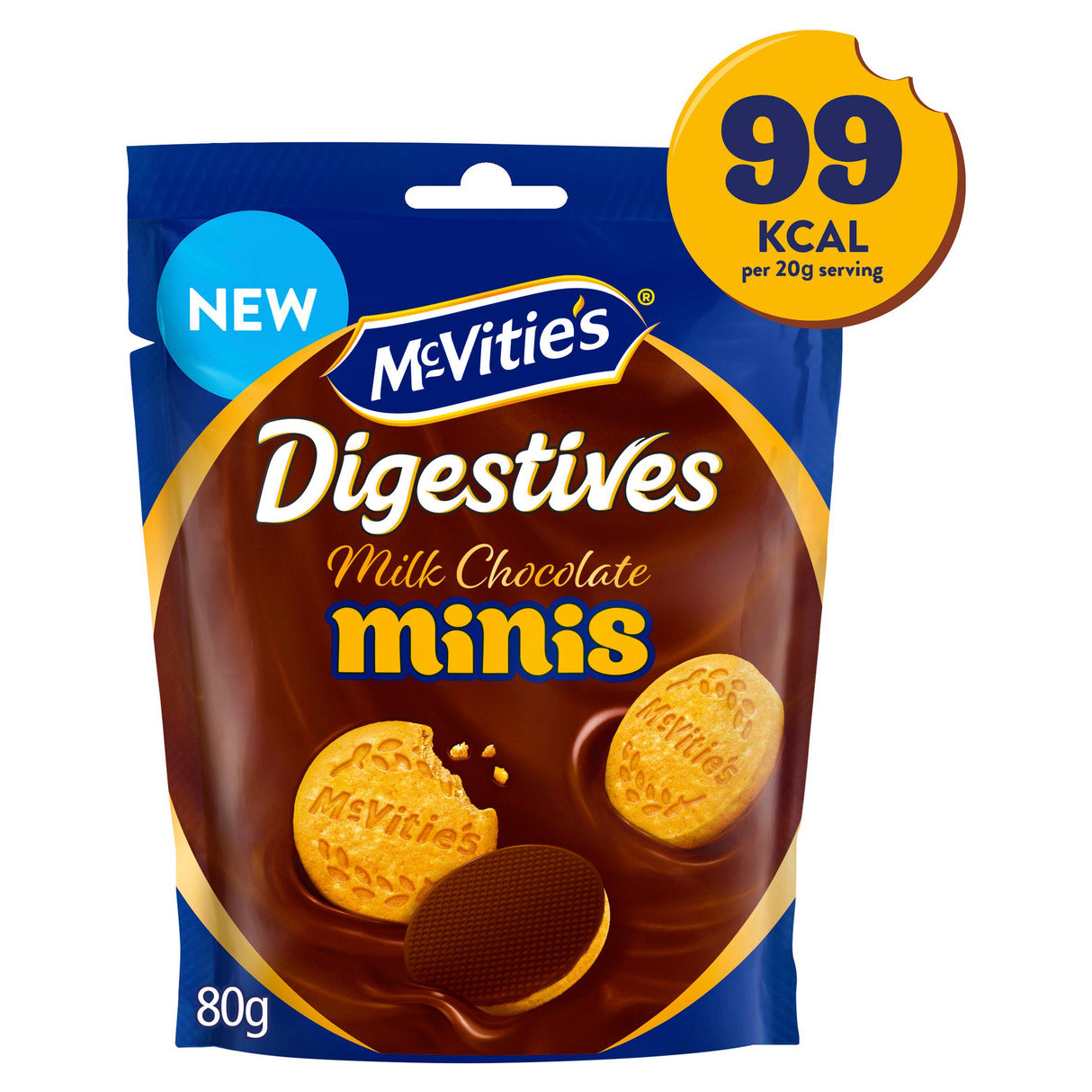 McVitie's Chocolate Digestive Minis 80g (Pack of 6)