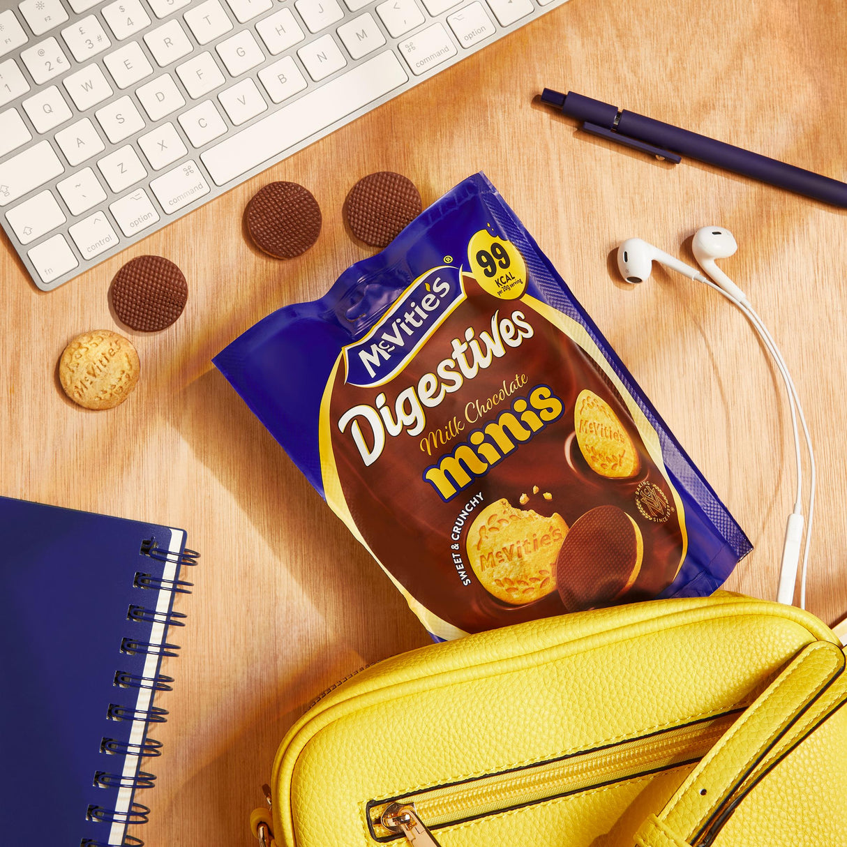 McVitie's Chocolate Digestive Minis 80g (Pack of 6)