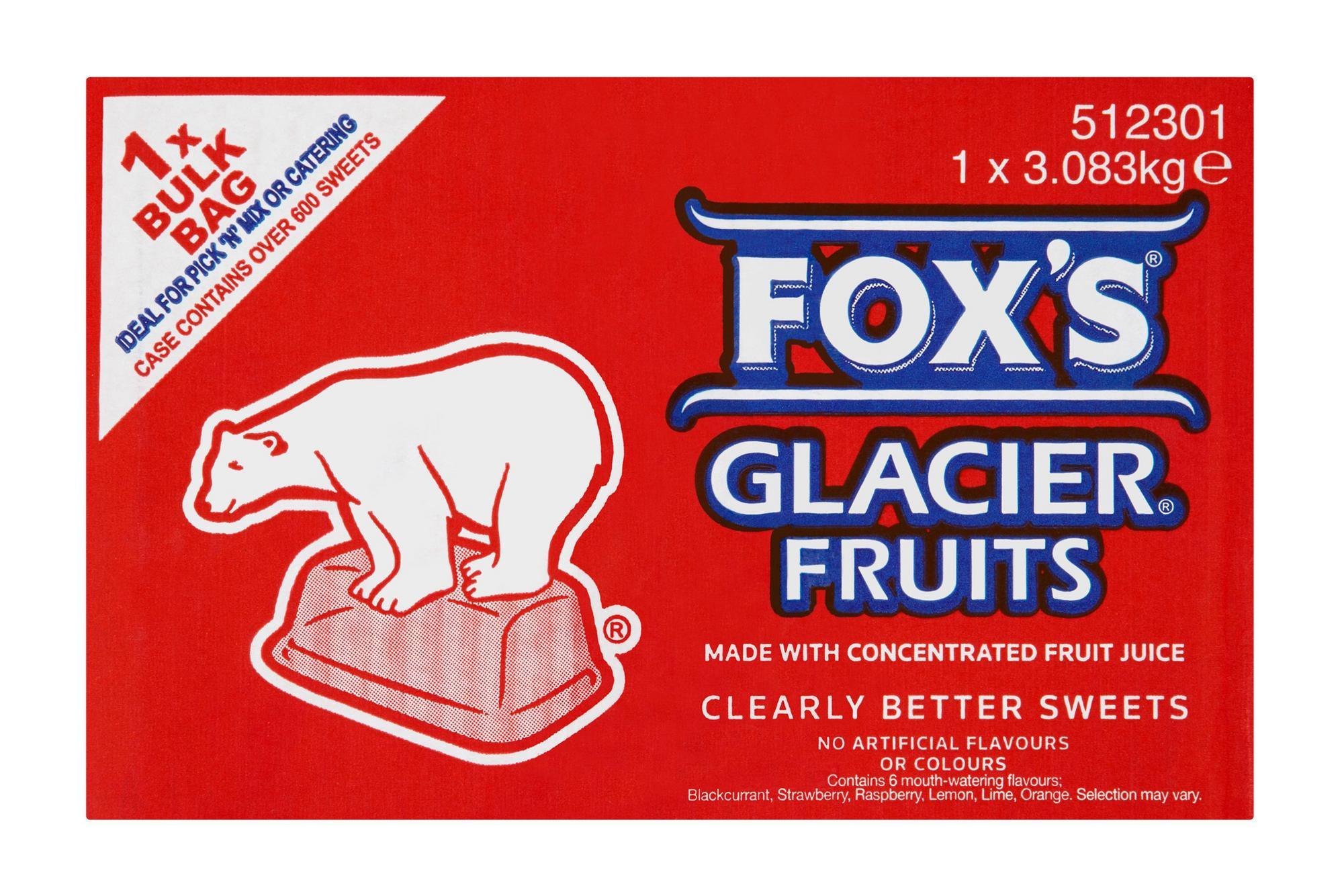 Fox's Glacier Fruits Bulk Bag 3.083kg 'Clearly Better Sweets' - Vending Superstore