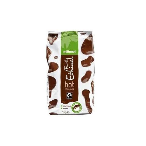 Milfresh Fair & Ethical - Fairtrade Vending Hot Chocolate - 1kg Bag Or 10 x 1kg Case - Vending Superstore