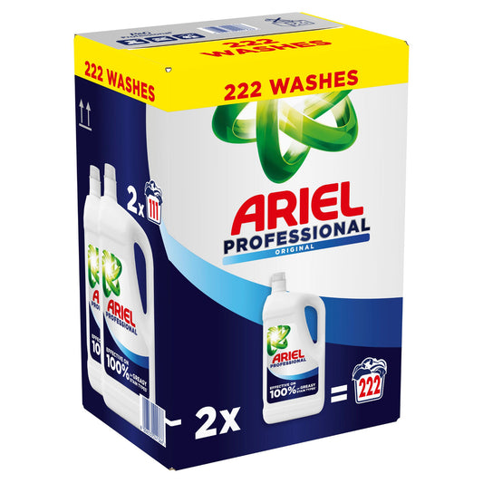 Ariel Professional Washing Liquid Regular - Duo Pack 2 x 4.995L (222 Washes)