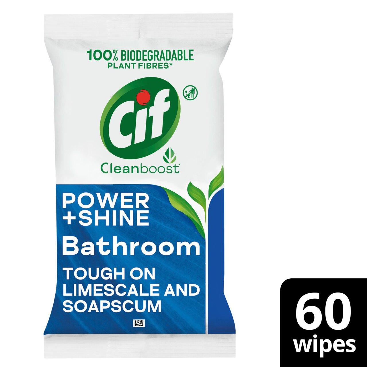 Cif Bathroom Cleaning Wipes - (Pack of 60) - Vending Superstore