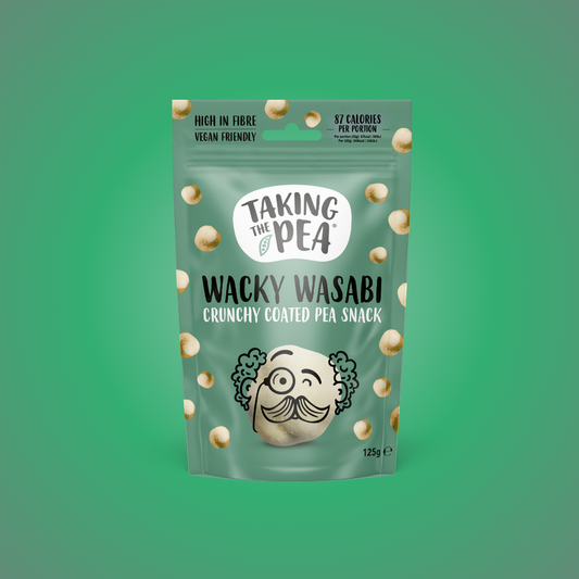 Taking The Pea Wacky Wasabi Crunchy Coated Peas - 125g (Box of 7)
