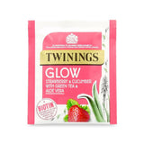 Twinings Tea: Superblends Glow Strawberry & Cucumber with Green Tea & Aloe Envelope Tea Bags - 20 Bags - Vending Superstore