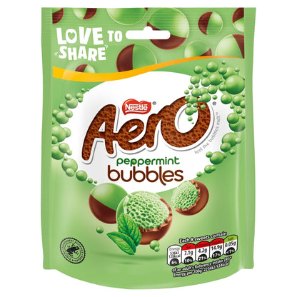Nestle Aero Peppermint Bubbles Sharing Pouch Bag - 92g (Pack of 8)