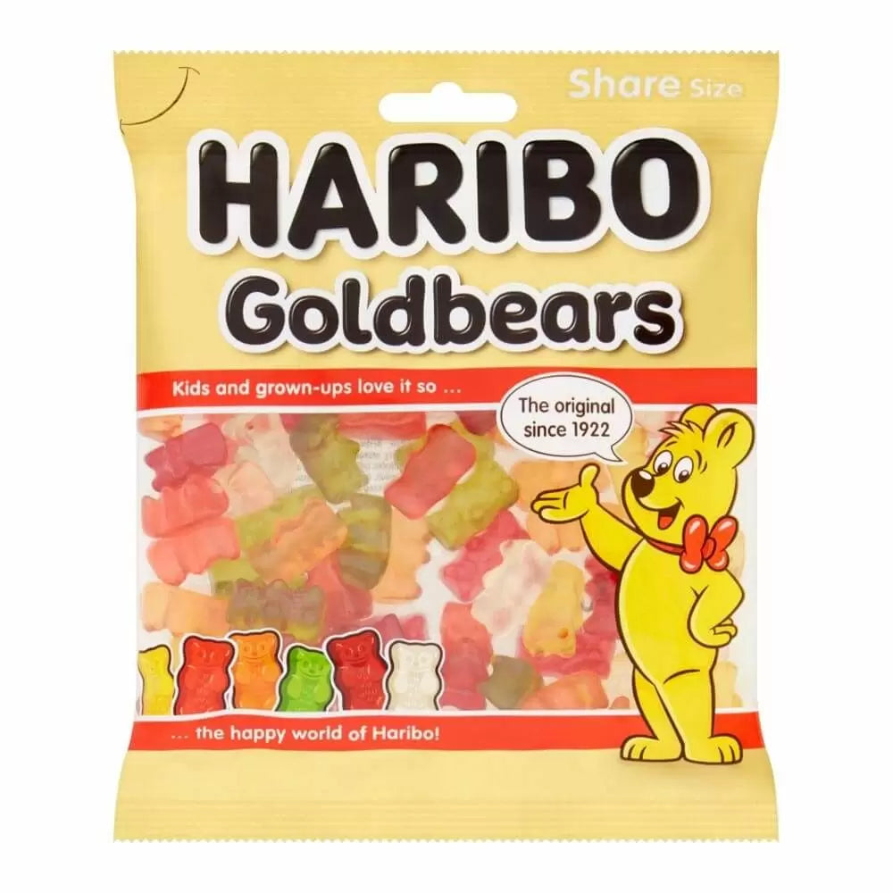 Haribo Gold Bears Bag - 160g Case of 12 Bags