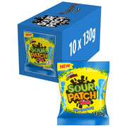 Sour Patch Kids Blue Raspberry Sweets Bag 130g (10 Pack)