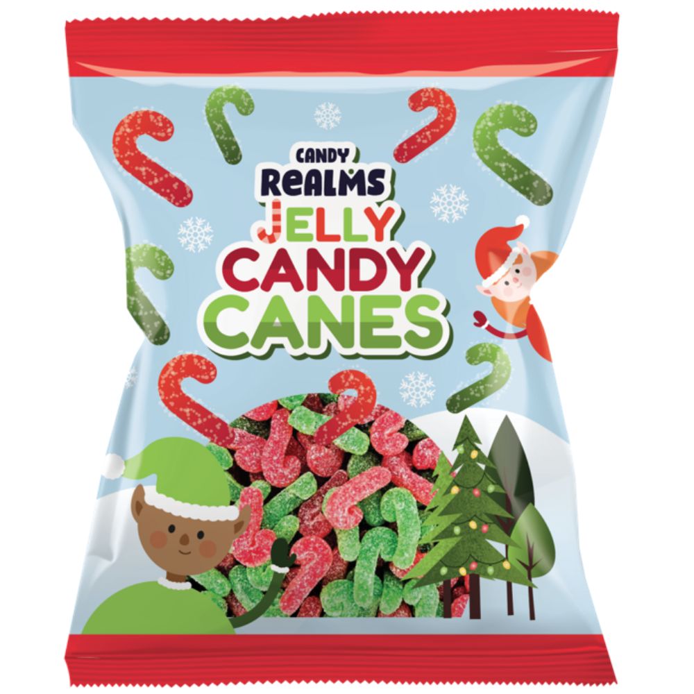 Candy Realms Jelly Candy Canes 170g (Case of 12)