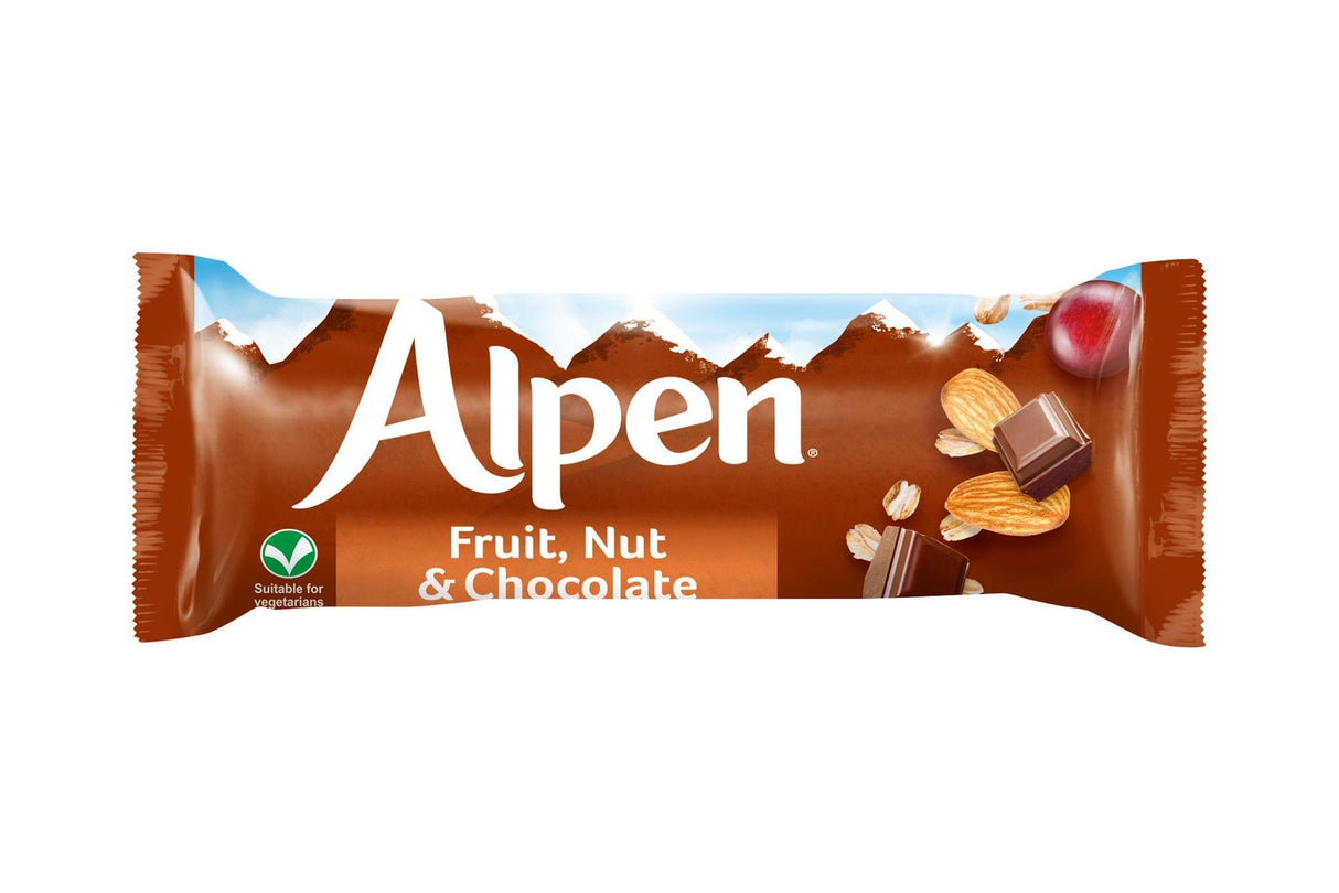 Alpen Fruit, Nut & Chocolate Bar 29g (24 Pack) Individual Bars - Vending Superstore