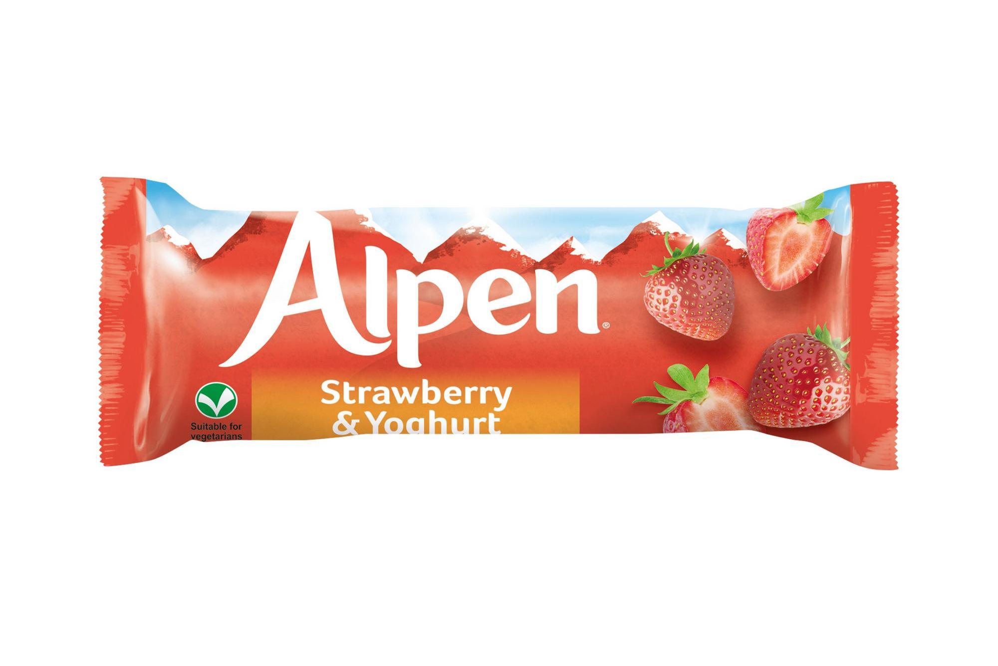 Alpen Strawberry & Yoghurt Bar 29g (24 Pack) Individual Bars - Vending Superstore