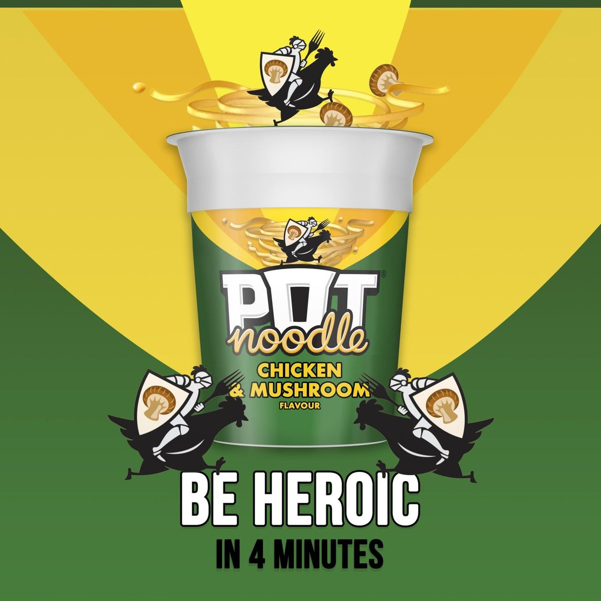 Pot Noodle - Chicken & Mushroom Flavour - 90g (Pack of 12)