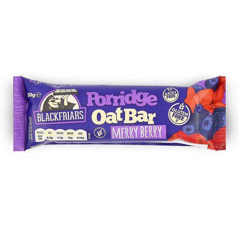 BlackFriars Individually Wrapped Merry Berry Porridge Oat Bar - Box Of 15 - Vending Superstore