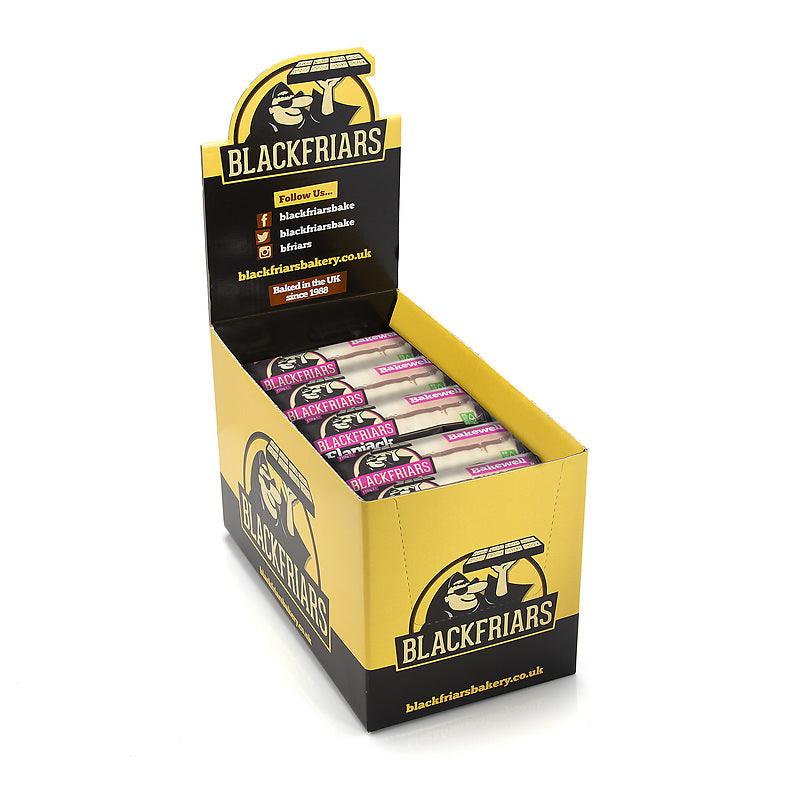 BlackFriars Individually Wrapped Flapjacks - Bakewell Flapjack - Box of 25 - Vending Superstore