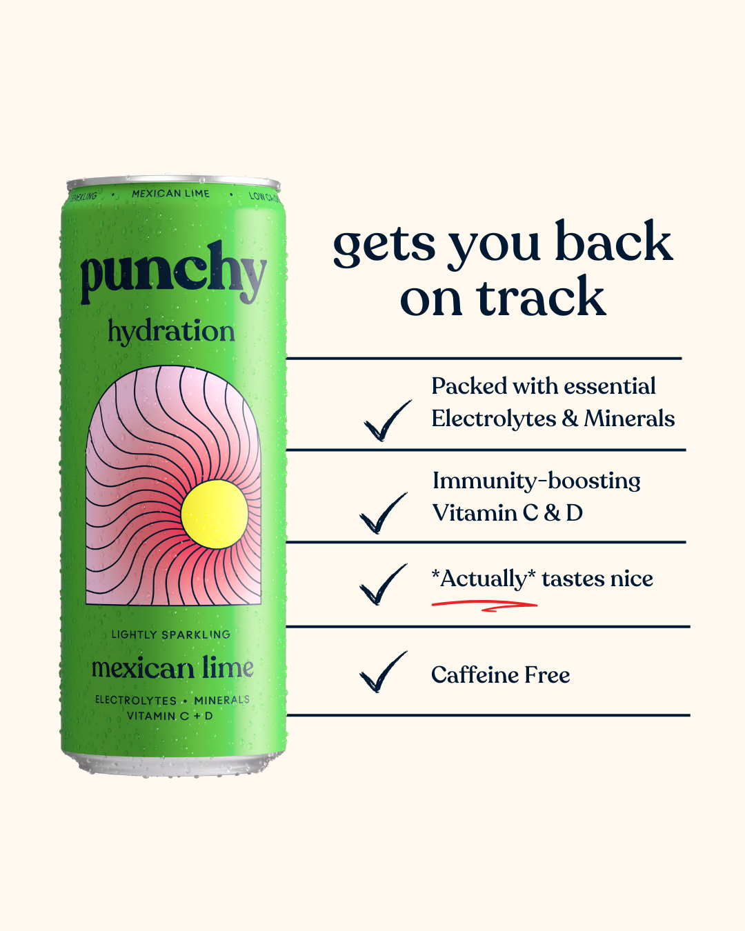 Punchy Hydration Mexican Lime - 330ml (Pack of 12)