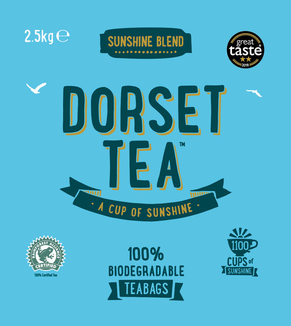 Dorset Tea Sunshine Blend: One Cup Tea Bags For Caterers - Bulk Bag - (Pack of 1100)