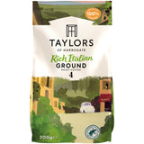 Taylors of Harrogate Rich Italian Ground Coffee - 200g