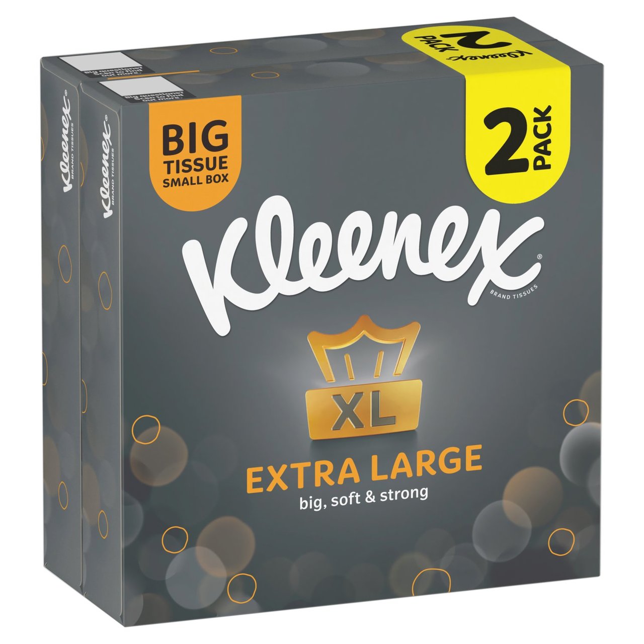 Kleenex Compact Box Extra Large Tissues 2 pack