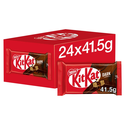 Kit Kat Dark Chocolate 4-Finger Bars - 41.5g (Box of 24)