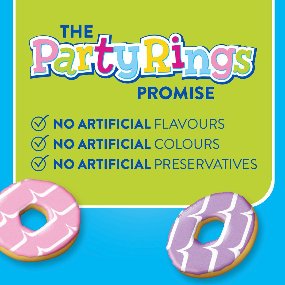 Fox's Mini Party Rings - Individually Wrapped Portion Packs 21g - (Box of 40)