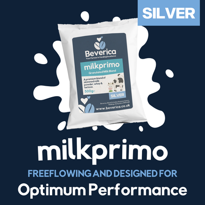 Beverica Milkprimo SILVER Premium Granulated Milk Blend for Vending Machines (Milfresh Silver Alternative) - (500g Bags)