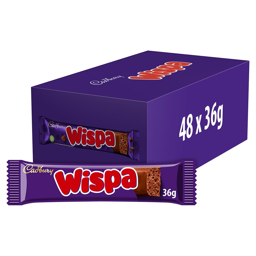 Cadbury Wispa Chocolate Bars - Box of 48