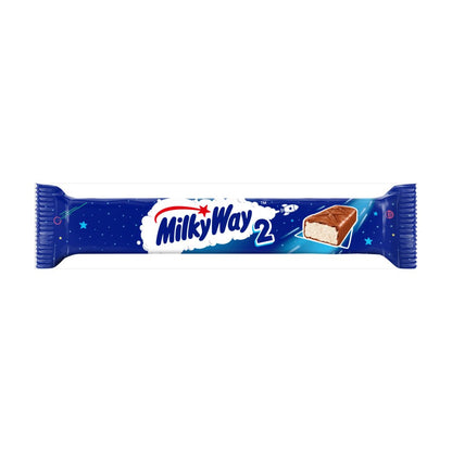 Milky Way Nougat & Milk Chocolate  Twin Pack Snack Bar 43g (Box of 28)