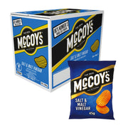 McCoy's Ridge Cut Salt & Vinegar Crisps 45g (Box Of 36)