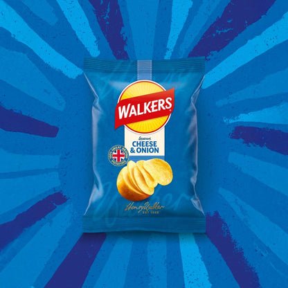 Walkers Crisps: Cheese & Onion - 32.5g (Box of 32)