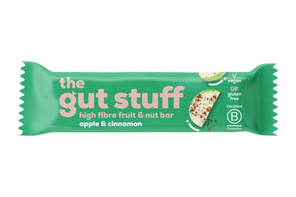The Gut Stuff Apple & Cinnamon High Fibre Bar 35g - Box of 12