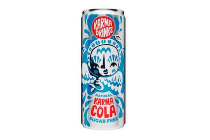 Karma Drinks Karma Cola Sugar Free Fizzy Soft Drink 250ml - Case of 24