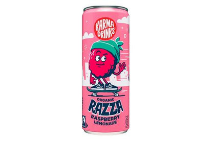 Karma Drinks Razza Raspberry Lemonade Fizzy Soft Drink 250ml - Case of 24