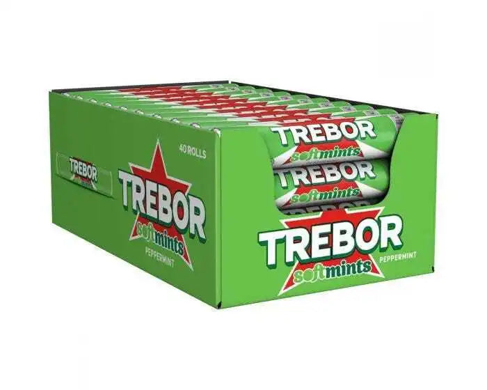 Trebor Softmint Peppermint Chewy Mints (40x44.9g - Full Case) - Vending Superstore