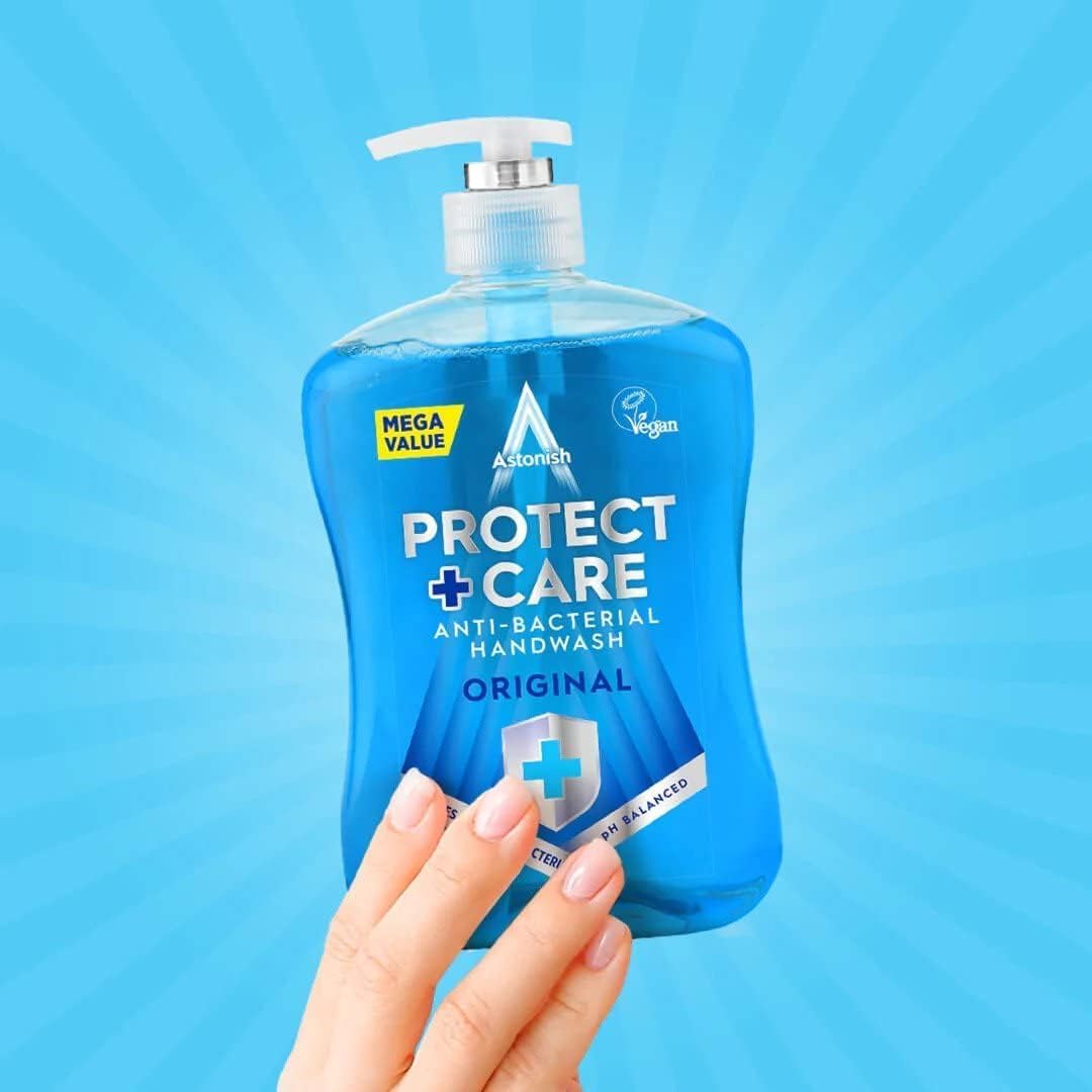 Astonish Protect + Care Antibacterial Hand Wash Original 600ml (Pack of 12)