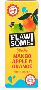 Flawsome! Apple Mango Orange Wonky Fruit Water Cartons 200ml (Pack of 27)