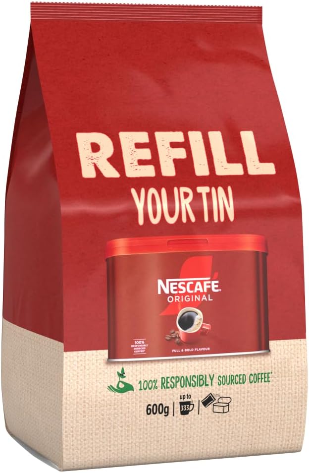 Nescafe Original Granules: 600g Refill Bag