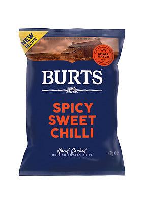 Burts Spicy Sweet Chilli Crisps 40g (20 Pack) - Vending Superstore