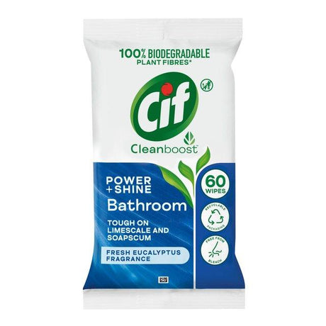 Cif Bathroom Cleaning Wipes - (Pack of 60) - Vending Superstore