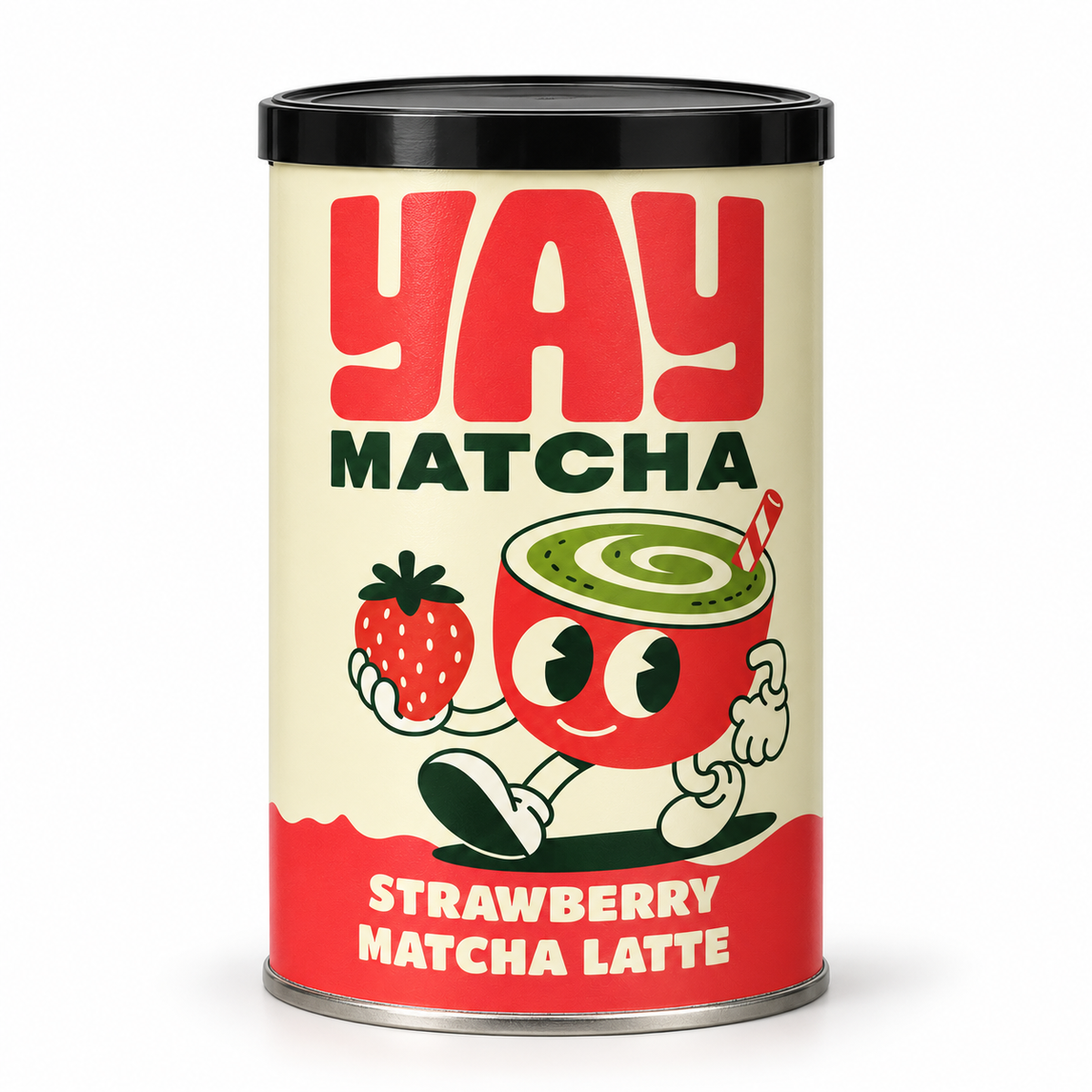 YAY Matcha Strawberry Matcha Latte 250g Tin